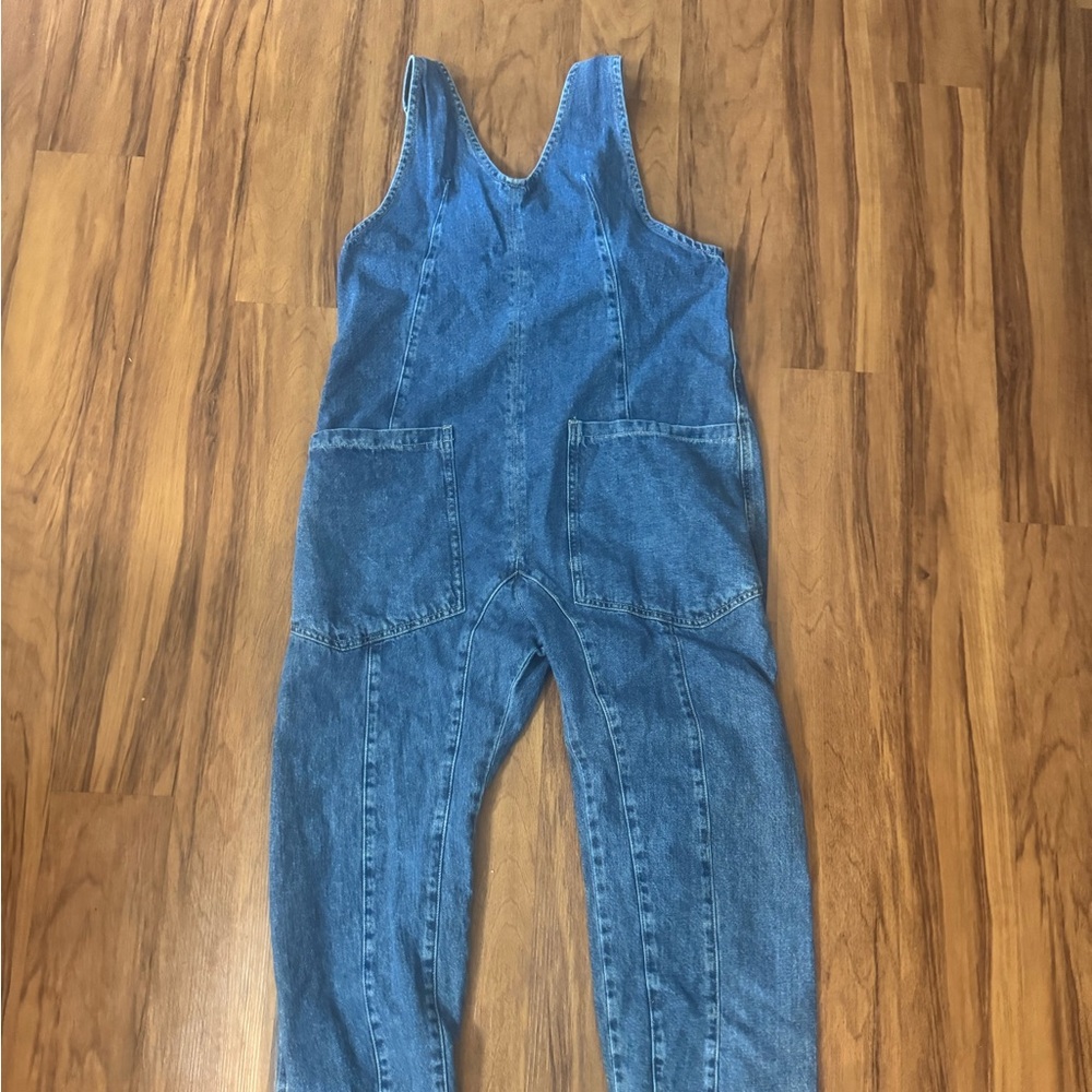 We The Free Barrel Leg Overalls